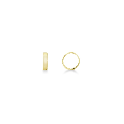 Pendientes de aro en oro amarillo 18k