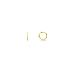 Aros pequeños en oro amarillo 18k