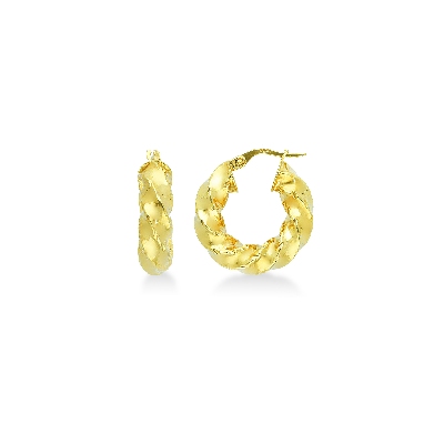 Pendientes aro en oro amarillo 18k