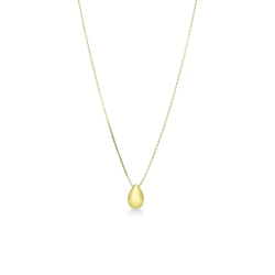 Collar de oro amarillo 18k con pequeña gota lisa