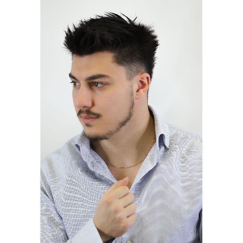  Collar en oro amarillo 18k, 50 cm