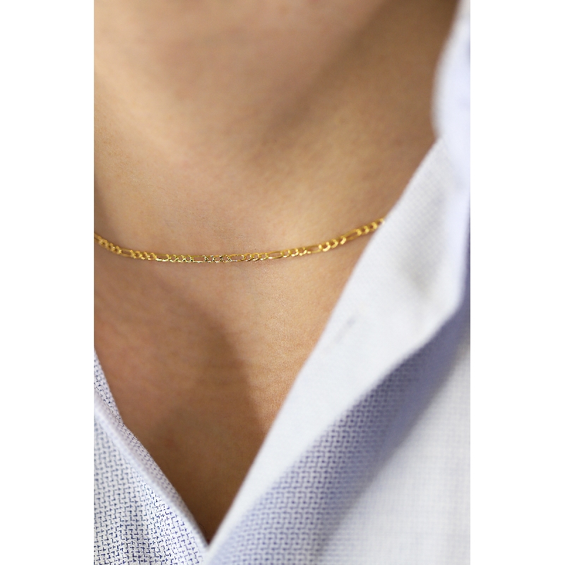  Collar en oro amarillo 18k, 50 cm