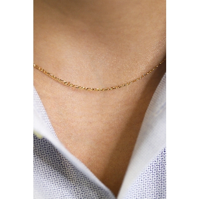 Cadena en oro amarillo 18k, longitud 50 cm