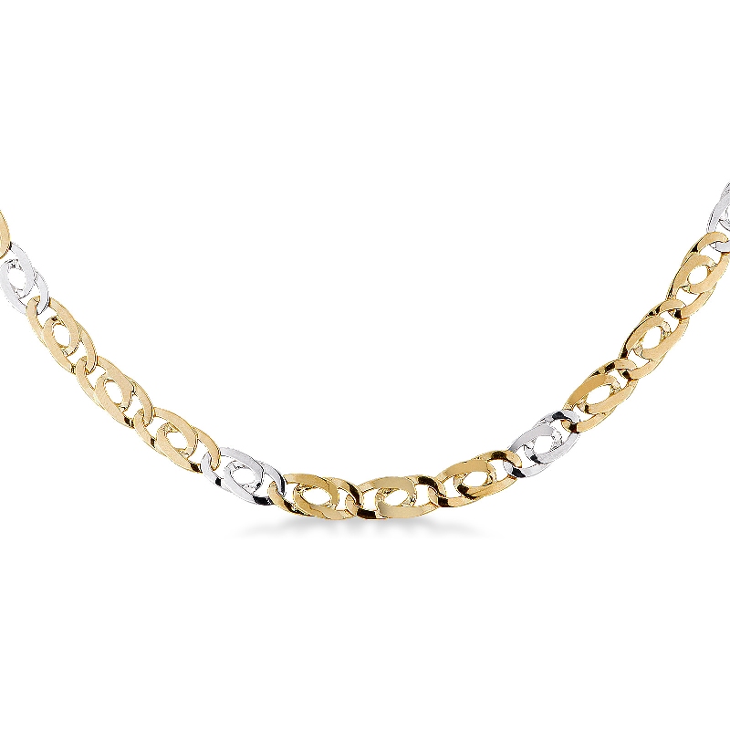 Collar oro amarillo y blanco de 18 quilates Collar oro amarillo y blanco de 18 quilates