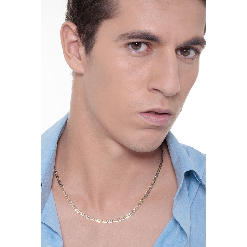 Collar oro amarillo y blanco de 18 quilates Collar oro amarillo y blanco de 18 quilates