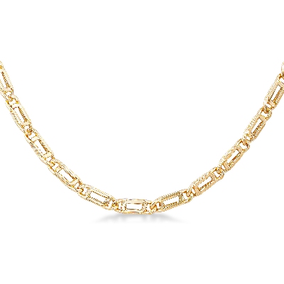 Collar masculino en oro amarillo 18k, longitud 50 cm