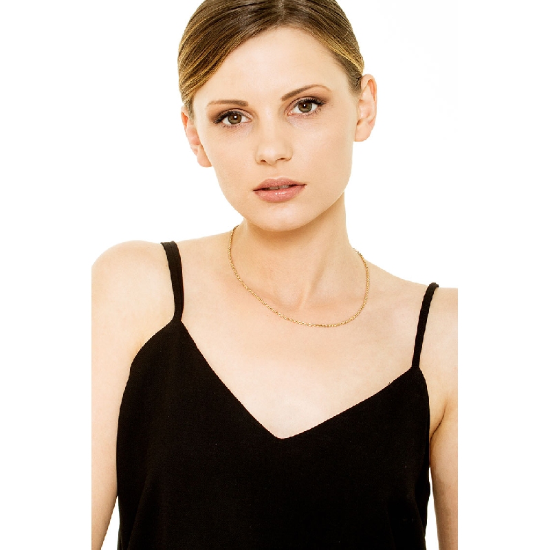 Cadena en oro amarillo 18k, longitud 45 cm