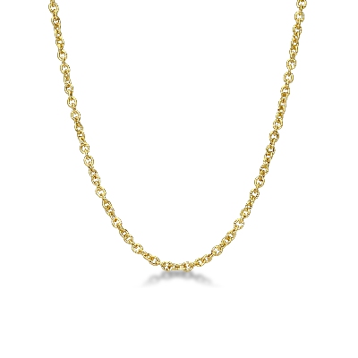 Cadena en oro amarillo 18k, longitud 45 cm