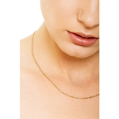 Collar en oro amarillo 18k, longitud 50 cm.