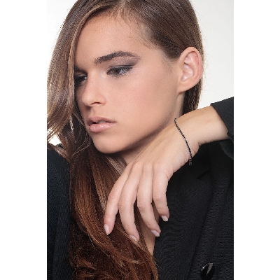 Pulsera Tennis en Oro 750 con Diamantes Negros