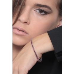 Pulsera Tennis en Oro Blanco 18k con Rubíes Brillantes 2