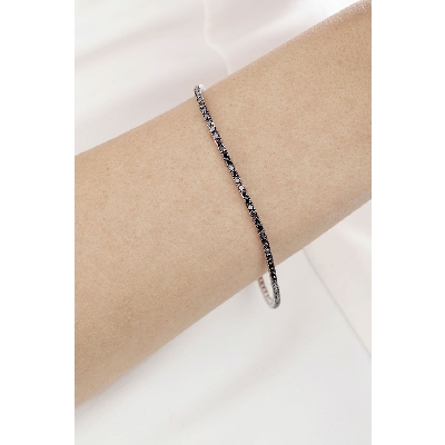 Pulsera Tennis en oro blanco18 quilates 