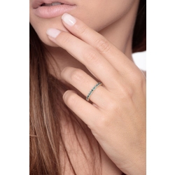 Anillo de eternidad con diamantes blue en Oro Amarillo 18k 2