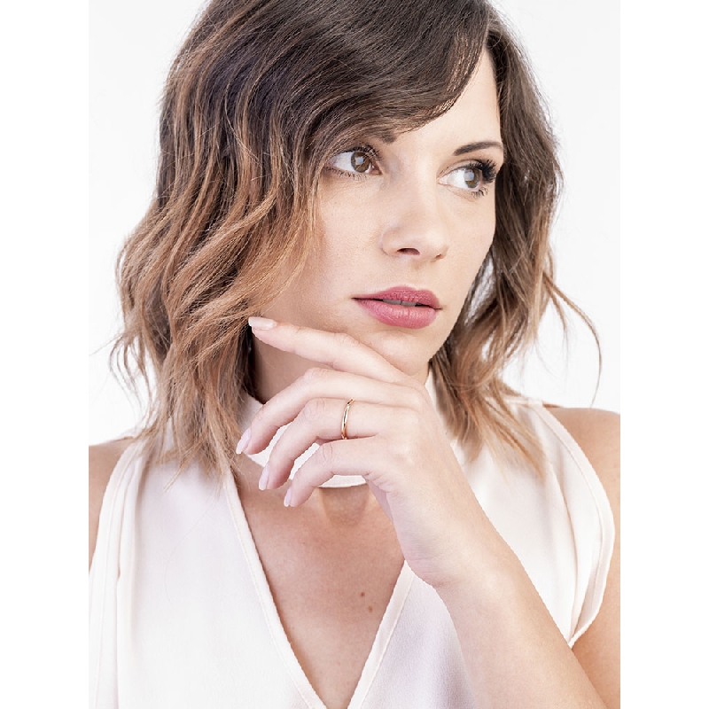 Alianza modelo Francesina en oro rosa 18k 2.20 mm