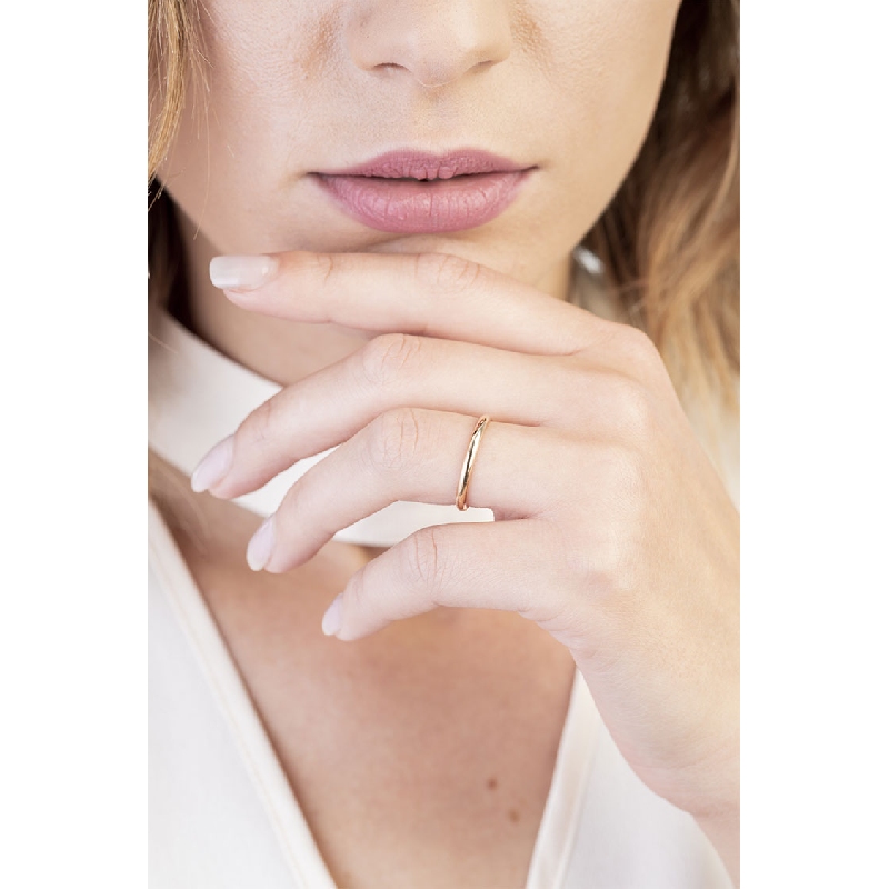 Alianza modelo Francesina en oro rosa 18k 2.20 mm