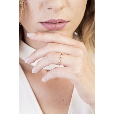 Alianza modelo Francesina en oro rosa 18k 2.20 mm