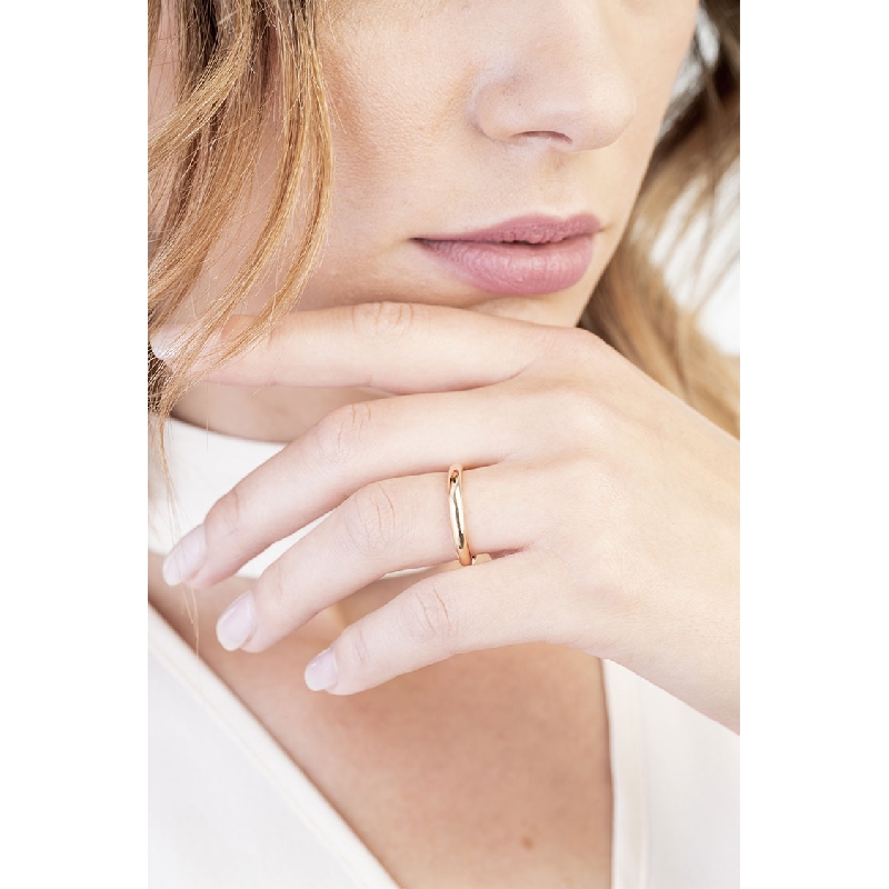 Alianza de boda Unoaerre Oro Rosa 18k modelo clásico 3,6 mm