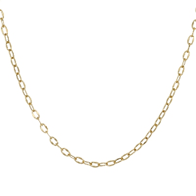Collar cadena groumette Oro Amarillo 18k 45 cm