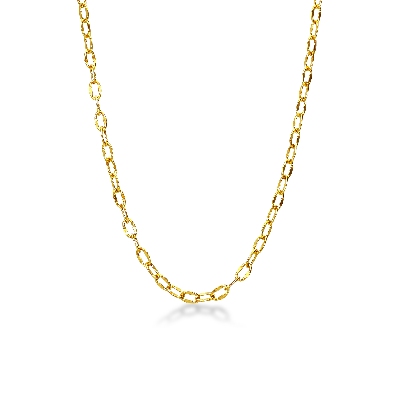 Collar cadena groumette Oro Amarillo 18k 45 cm