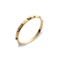 Alianza de boda modelo Rosario Oro Amarillo 18k