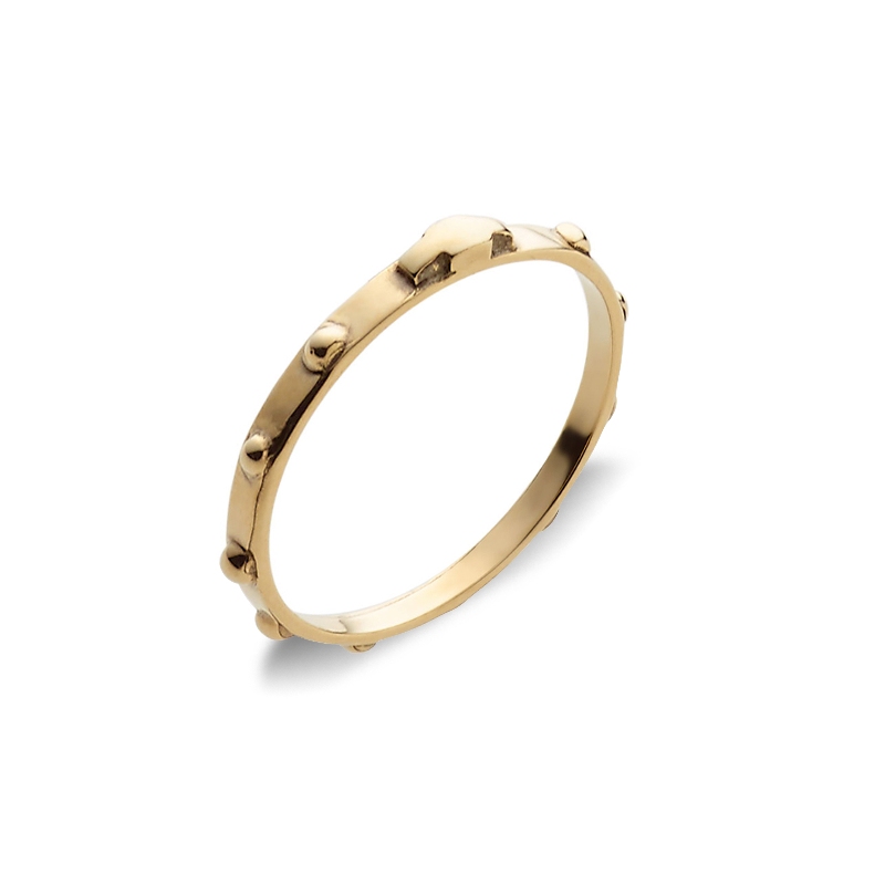 Alianza de boda modelo Rosario Oro Amarillo 18k