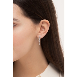 Pendientes en oro blanco 18k con diamantes 2