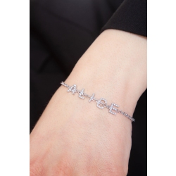Pulsera con nombre ALICE de oro y diamantes 2
