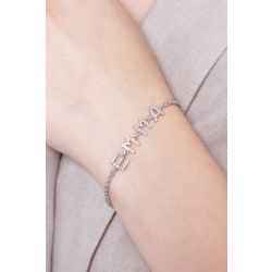 Pulsera personalizada con nombre EMMA en diamantes 2