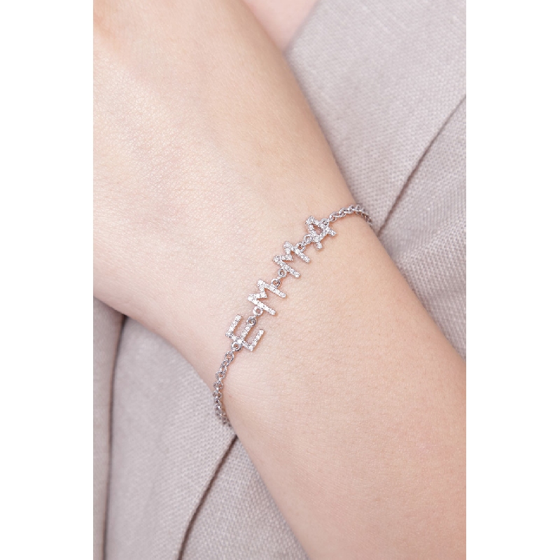 Pulsera personalizada con nombre EMMA en diamantes Pulsera personalizada con nombre EMMA en diamantes