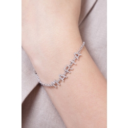 Pulsera con nombre MARIA en oro blanco y diamantes 2