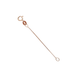 Extensión de 5 cm para collar de oro rosa de 18 quilates