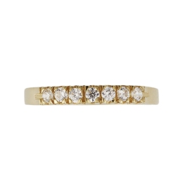 Anillo en oro amarillo 18k con siete circonitas 2