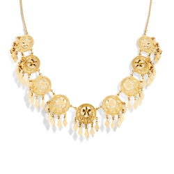 Collar colgantes en oro amarillo de 18k