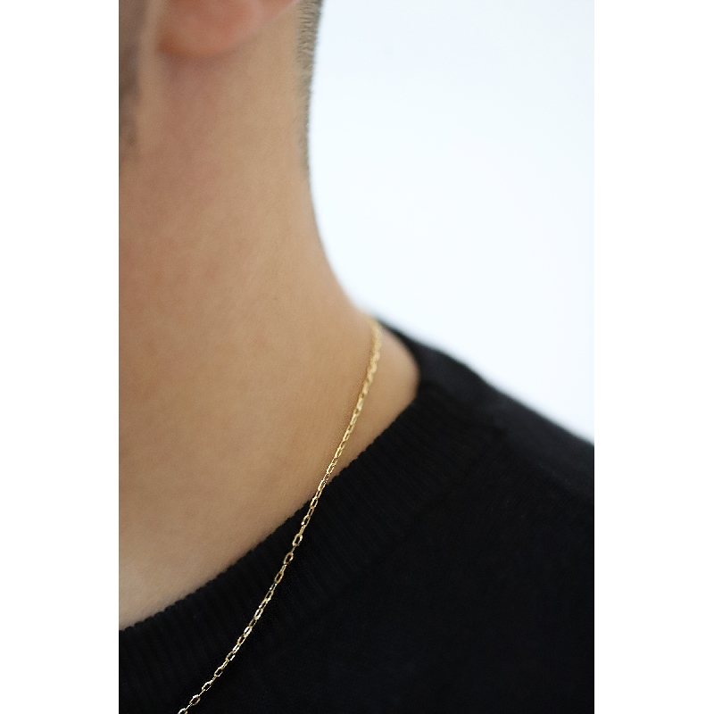 Cadena en oro amarillo 18k con eslabones