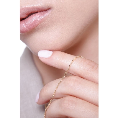 Cadena en oro amarillo 18k con eslabones