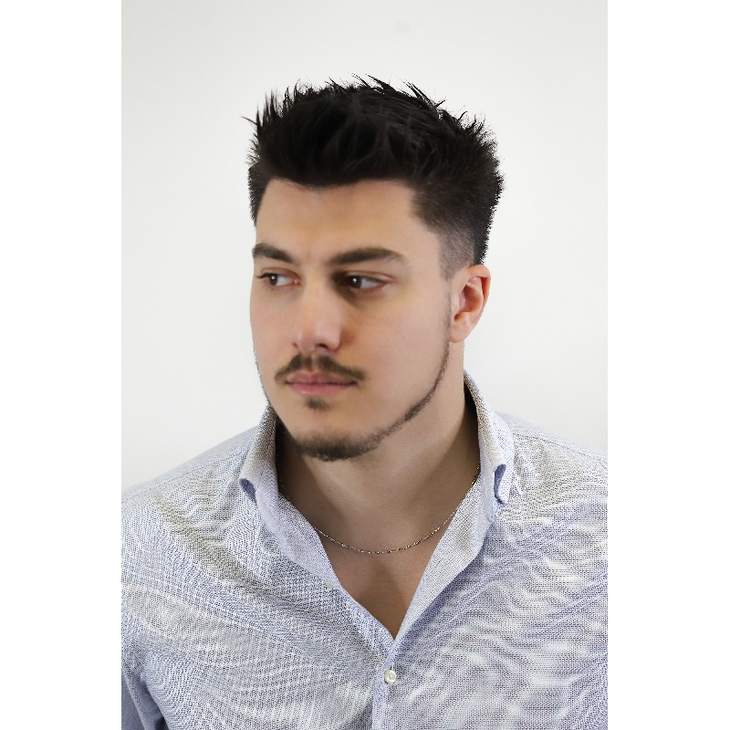 Collar diamantado en oro blanco 18k 50 cm Collar diamantado en oro blanco 18k 50 cm