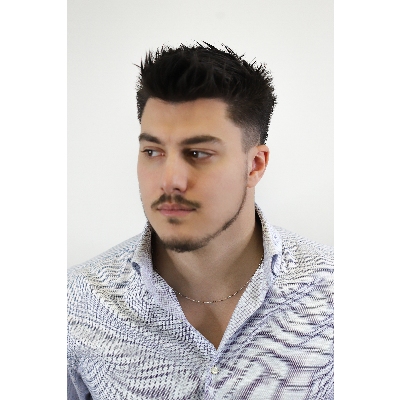 Collar diamantado en oro blanco 18k 50 cm