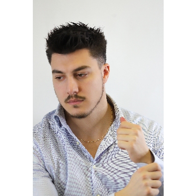 Collar diamantado en oro amarillo 18k, 50 cm