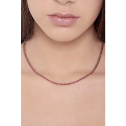 Collar mujer tenis con rubíes oro rosa 750 2