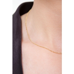 Collar con pequeñas bolitas en oro amarillo de 18k 2