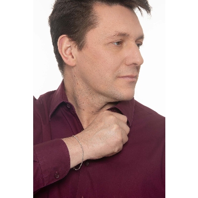 Pulsera en oro blanco 750 con delicadas bolitas