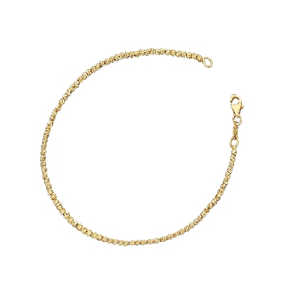 Pulsera design  en oro amarillo diamantado de 18k