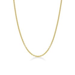 Cadena rolo oro amarillo 18k 45 cm