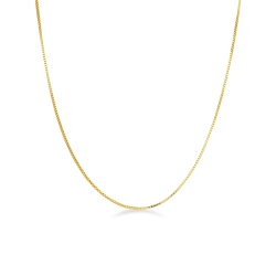 Cadena veneciana en oro amarillo de 18k, 50 cm