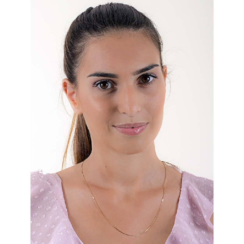 Collar veneciano en oro amarillo de 18k 50 cm