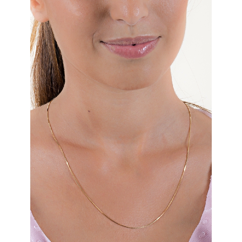 Collar veneciano en oro amarillo de 18k 50 cm