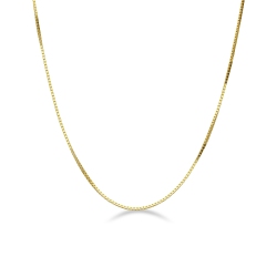 Collar veneciano en oro amarillo de 18k 50 cm