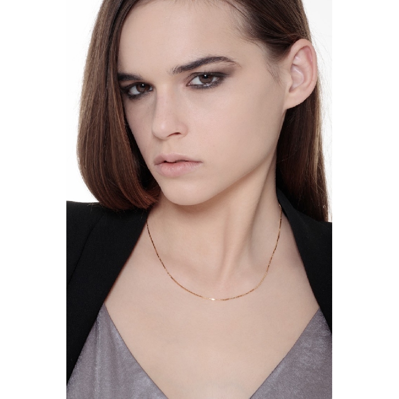 Collar 18k Oro Amarillo 45 cm cadena veneziana