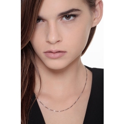 Collar 18k Oro Blanco 45 cm cadena veneziana 2