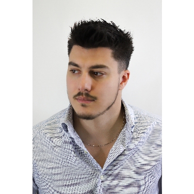 Cadena de estilo veneciano oro blanco 18 quilates, 50 cm